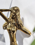 Dancing Mermaids Brass Door Handle