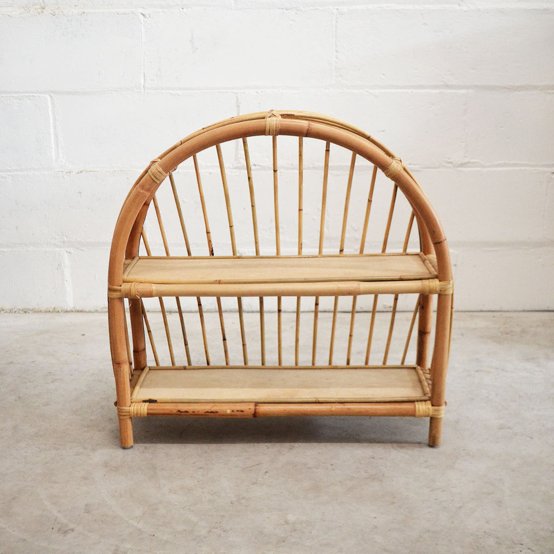 PREORDER Lola Arch Rattan Shelf Paradise Living Co.