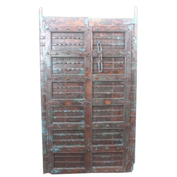 Indian Rajasthani Antique Doors #019 - 101x184cm
