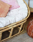 Natural Double Rattan Papasan Chair