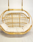 Natural Round Double Cane Hanging Chair