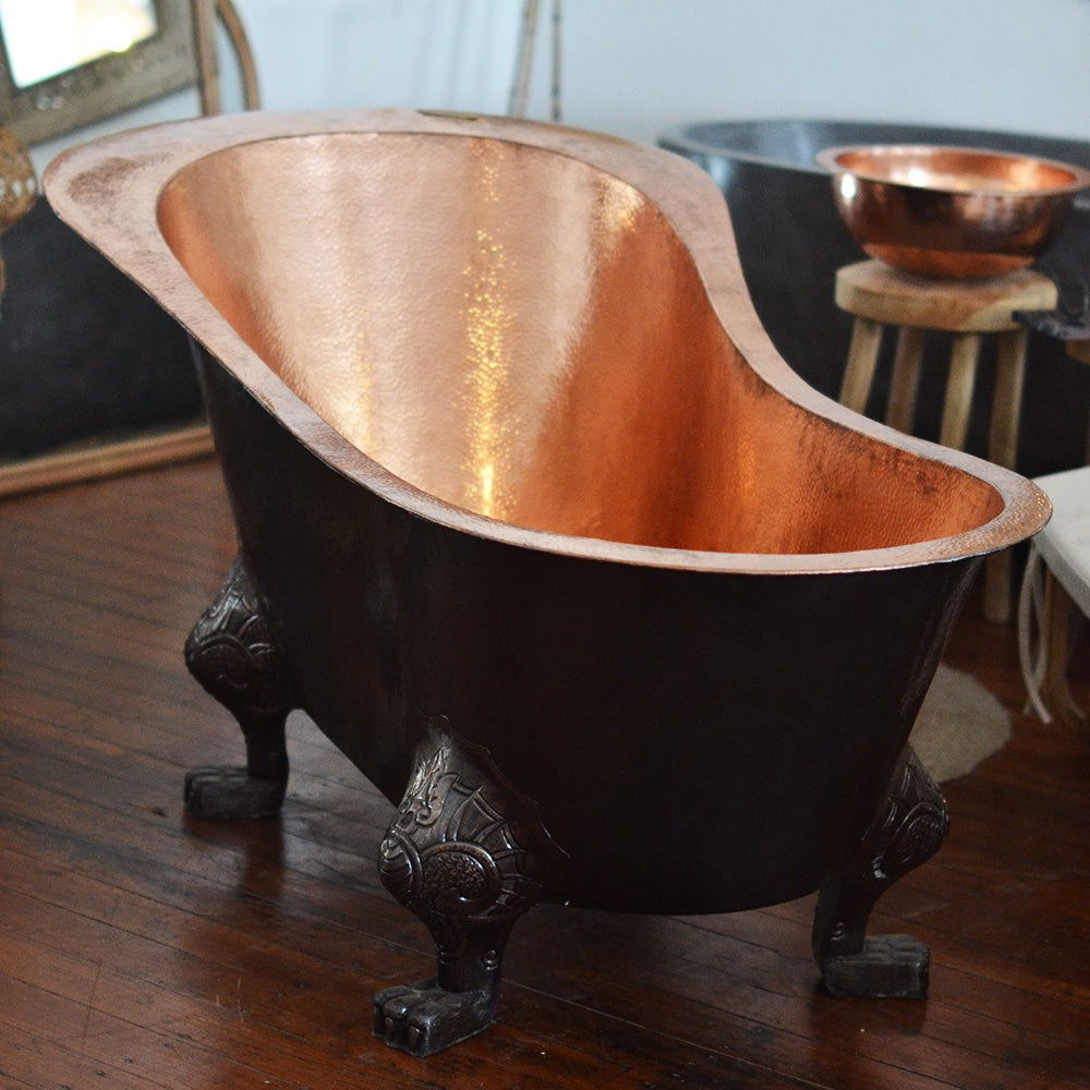 Freestanding Claw Foot Copper Bath