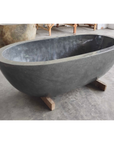 Oval Full Polished Natural Stone Bath | Pre Order