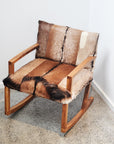 Goat Hide Rocking Chair