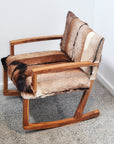 Goat Hide Rocking Chair