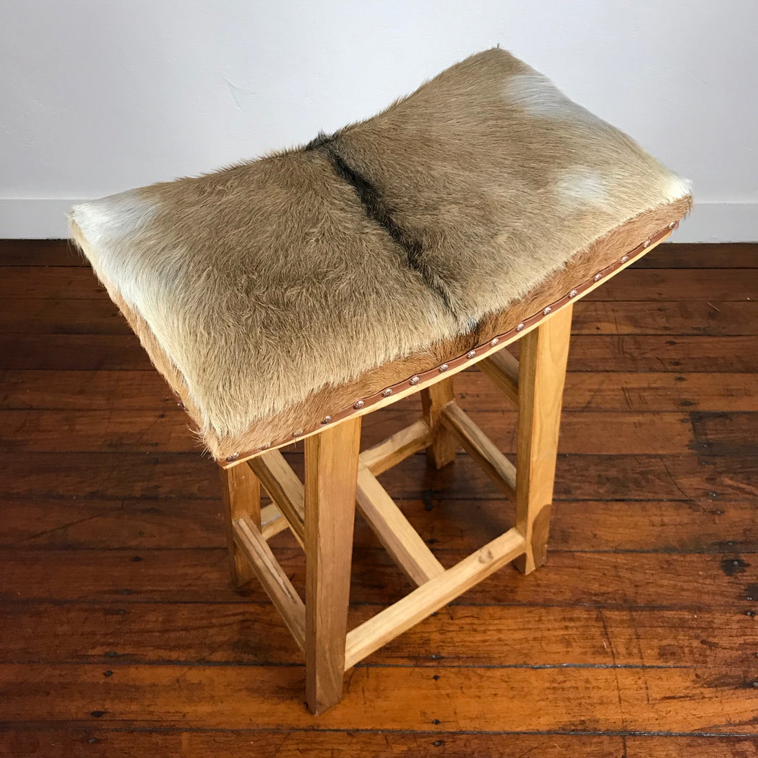 Goat Hide Bar Stool Paradise Living Co 