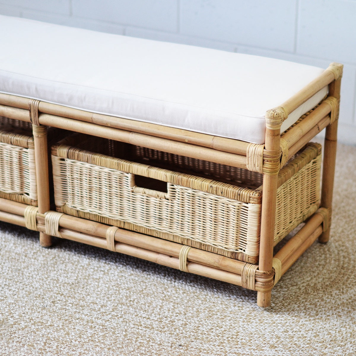 Gratitude Rattan Bench Seat – Paradise Living - Main Image