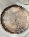 Grey Marble Stone Round Tray 25cm Dia