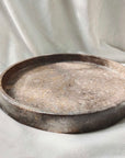 Grey Marble Stone Round Tray 25cm Dia