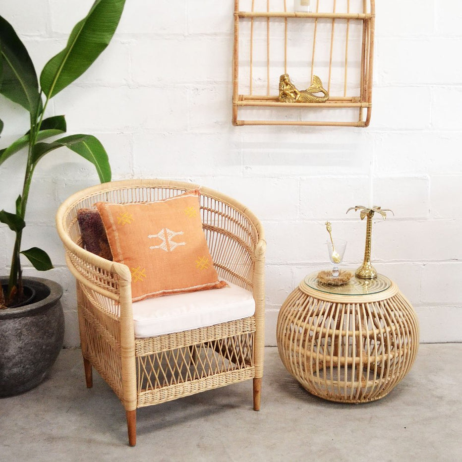 Handwoven Malawi Style Rattan Chair – Paradise Living Co.