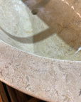 Oval Full Polished Marble Stone Bath | Pre Order