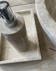 Beige Marble Stone Soap Dispenser