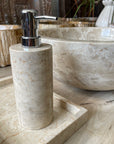 Beige Marble Stone Soap Dispenser