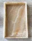 Onyx Rectangular Stone Tray