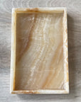 Onyx Rectangular Stone Tray