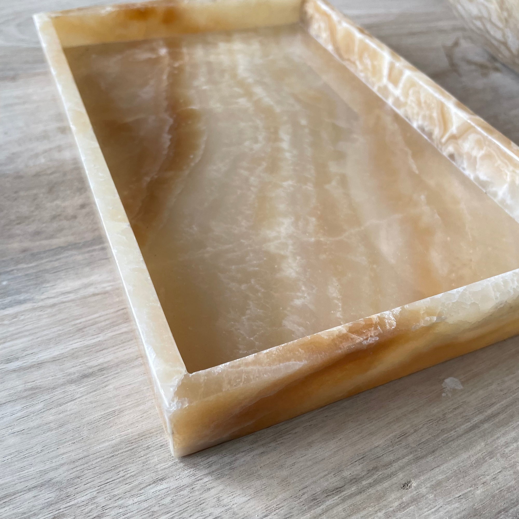 Onyx Rectangular Stone Tray