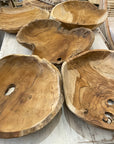 Large Rustic Teak Timber Bowl