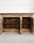 Vintage Indian Timber Sideboard - 150x40x80cm | Assorted Designs