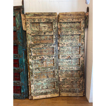 Indian Rajasthani Antique Doors #036 - 124x185cm