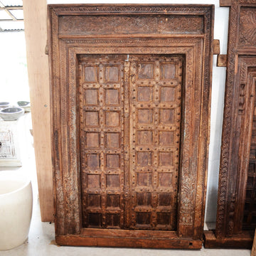 Indian Rajasthani Antique Framed Door #016 - 158x246cm