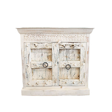 Indian White Wash Timber 90cm Vanity | Assorted Designs
