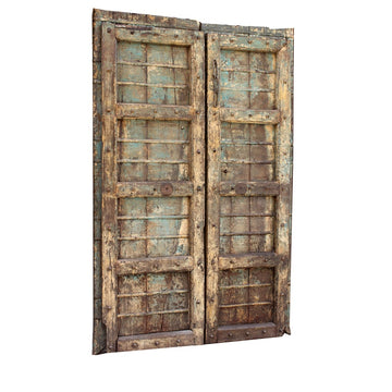 Indian Rajasthani Antique Doors #004 - 121x193cm