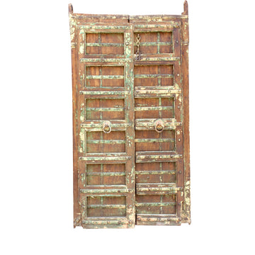 Indian Rajasthani Antique Doors #047 - 95x197cm
