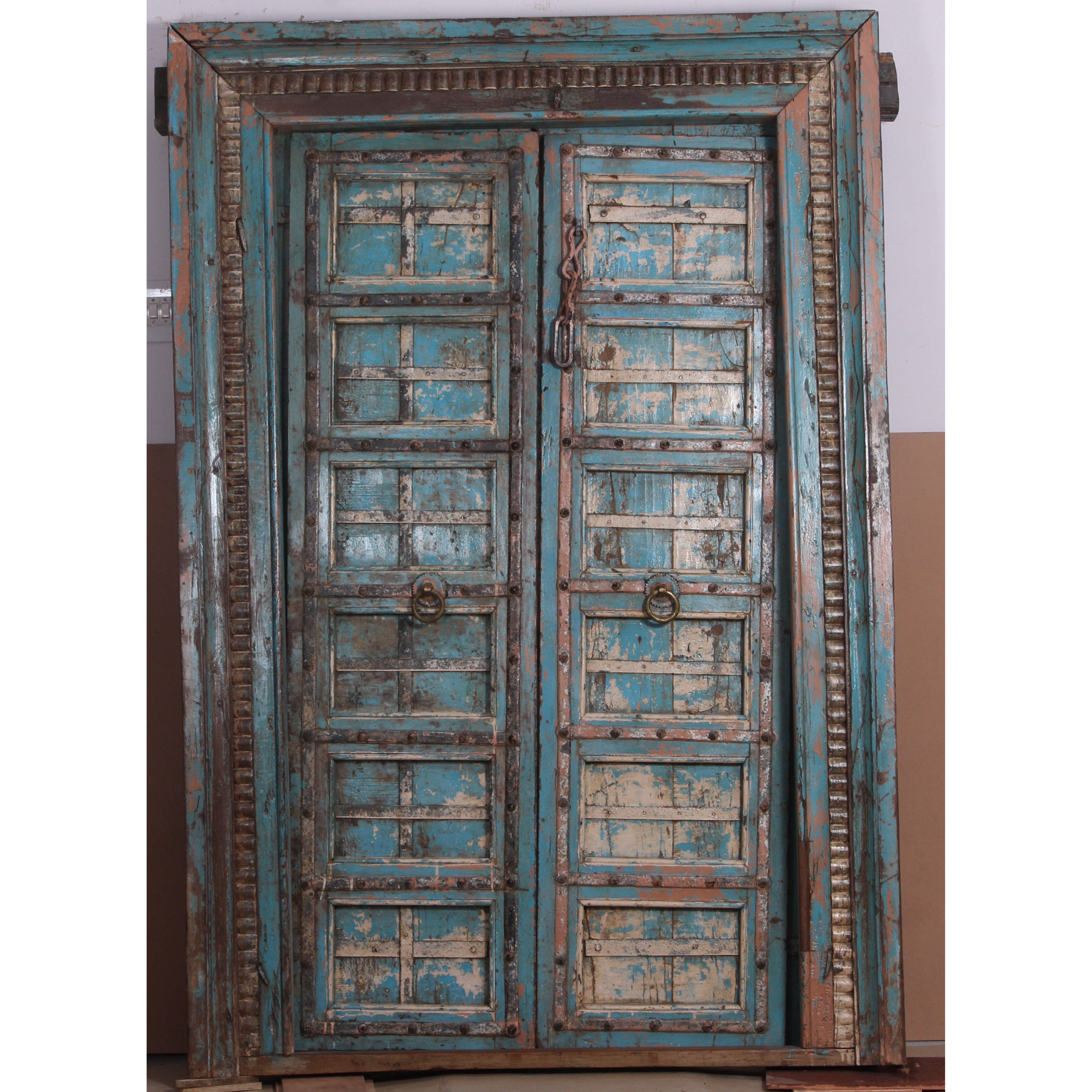 Indian Rajasthani Antique Framed Doors 
