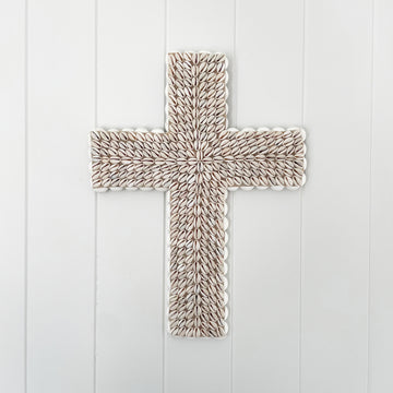 Large Cowrie Shell Cross