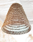 Large Open Weave Seagrass Pendant | Pre Order