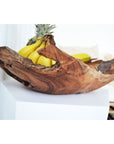 Large Rustic Teak Timber Bowl