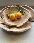 Large Rustic Teak Timber Bowl