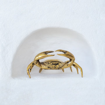 Medium Brass Crab