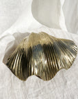 Linear Brass Clam Shell 24cm