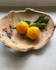 Medium Rustic Teak Timber Bowl