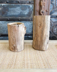 Rustic Teak Candle - Large 11x25cm