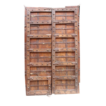 Indian Rajasthani Antique Doors #041 - 109x183cm