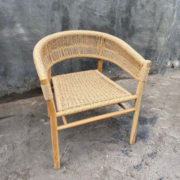 Mykonos Woven Timber Arm Chair