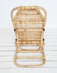 Natural Rattan Beach Lounger