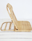 Natural Rattan Beach Lounger