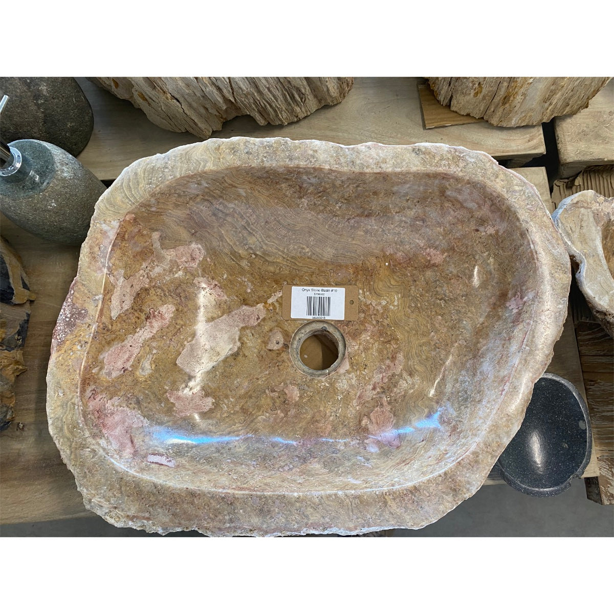Natural Onyx Stone Basin 
