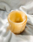 Small Onyx Stone Round Candle Holder