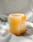 Small Onyx Stone Round Candle Holder