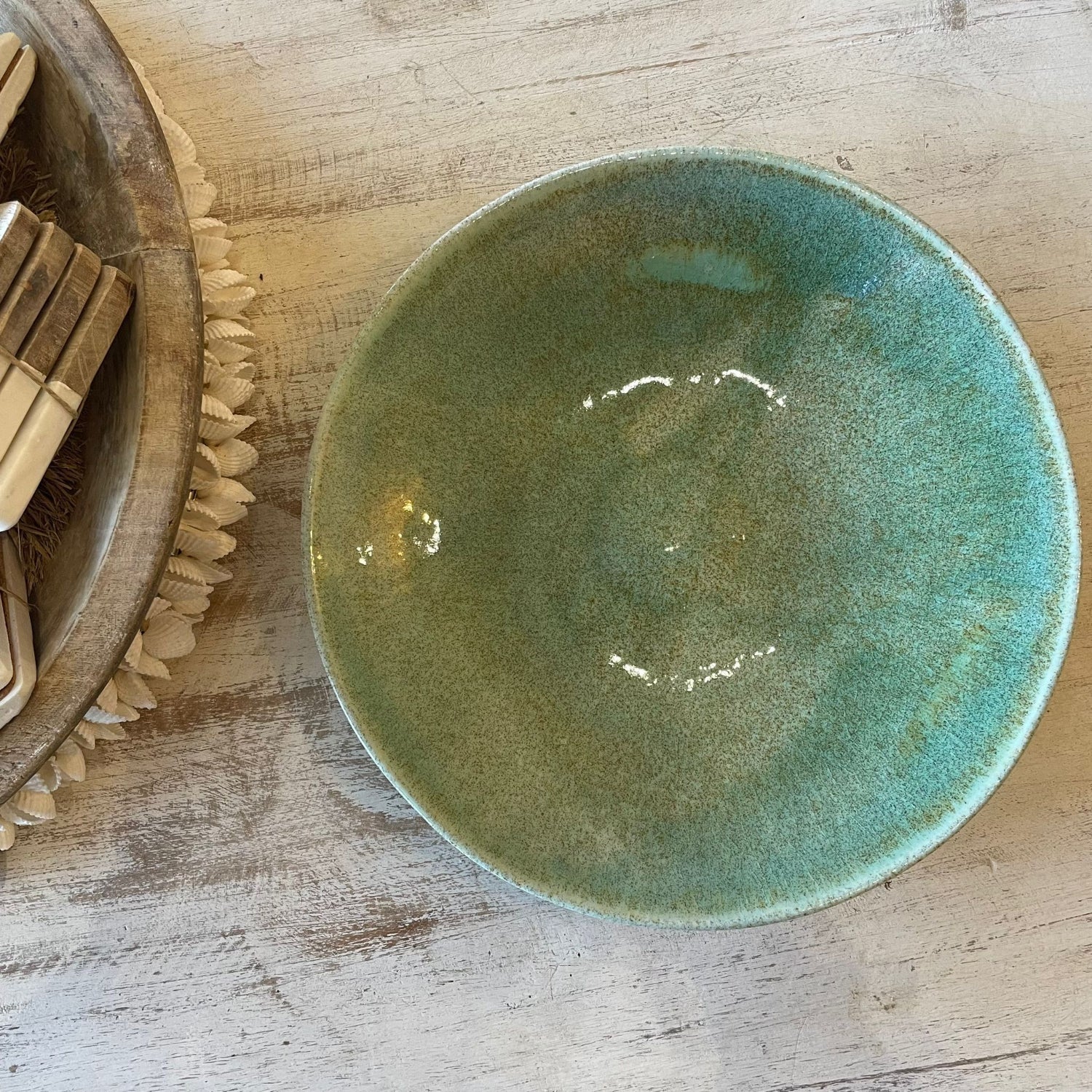 Porcelain Bowl - Jade Glaze 30cm