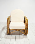 Caramel Pretzel Rattan Lounge Suite - 2 Seater | Cream