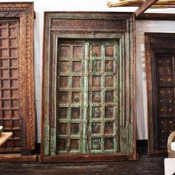 Indian Rajasthani Antique Framed Door #021 - 153x245cm