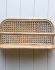 Short Rattan Weave Shelf