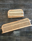 Short Rattan Weave Shelf