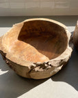 Round Rustic Teak Bowl 30cm