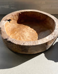 Round Rustic Teak Bowl 40cm